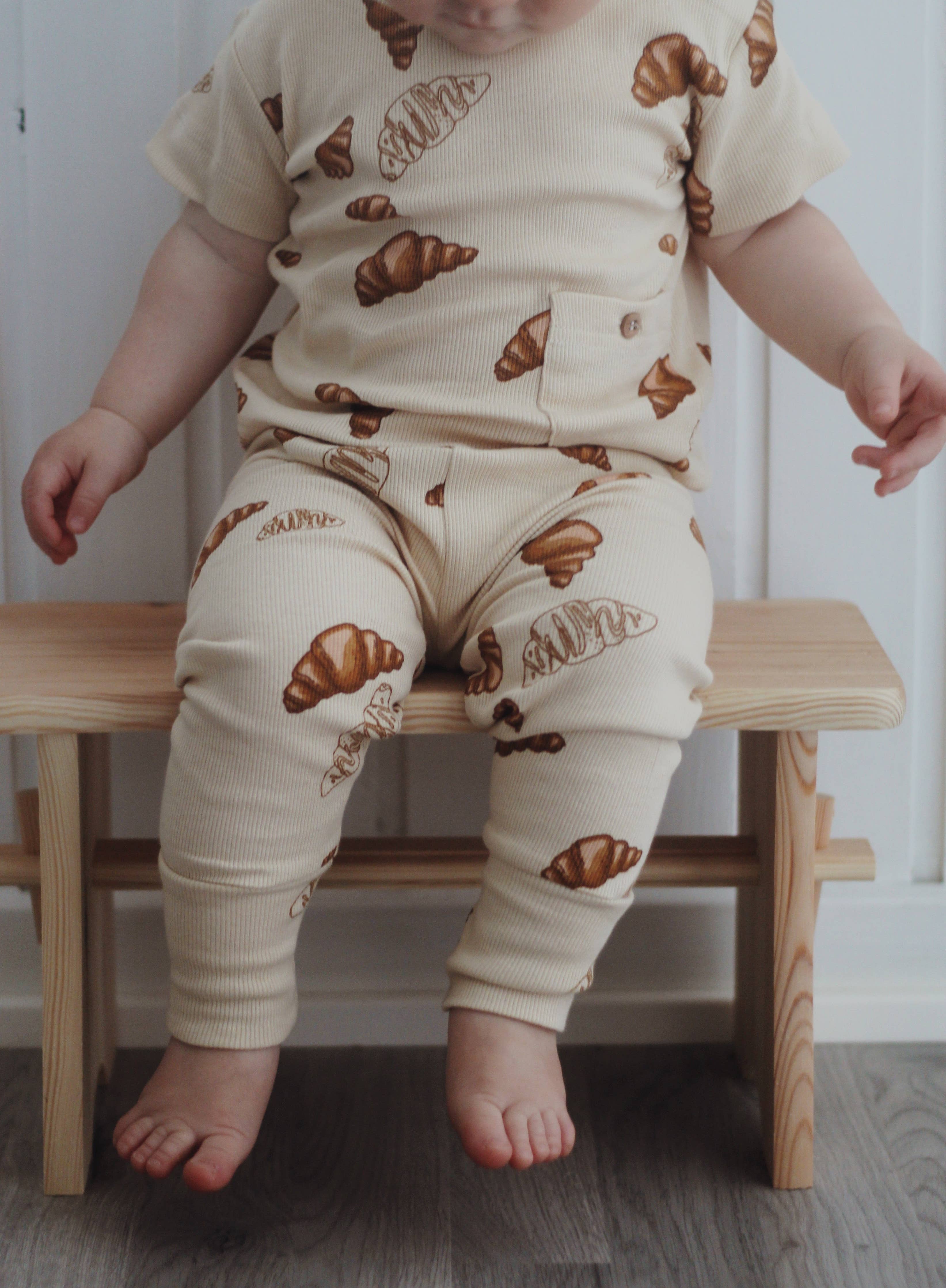 CARLI leggings - Croissant big print