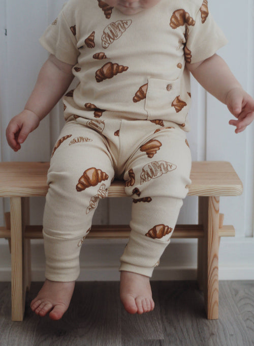 CARLI leggings - Croissant big print