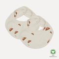 KUTTER bib, 2 pak - Croissant mini print