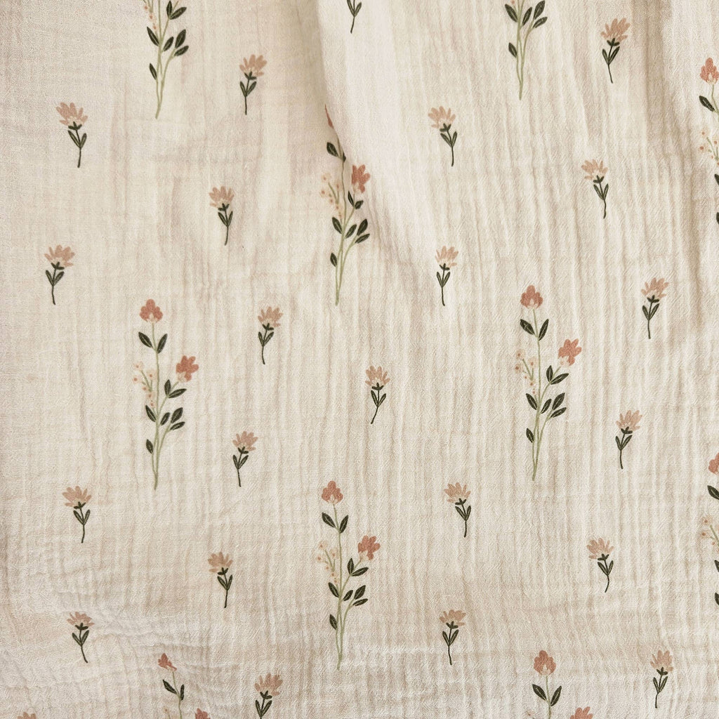 Økologisk baby krøllet muslin‑tæppe Nostalgia 120 x 120 cm