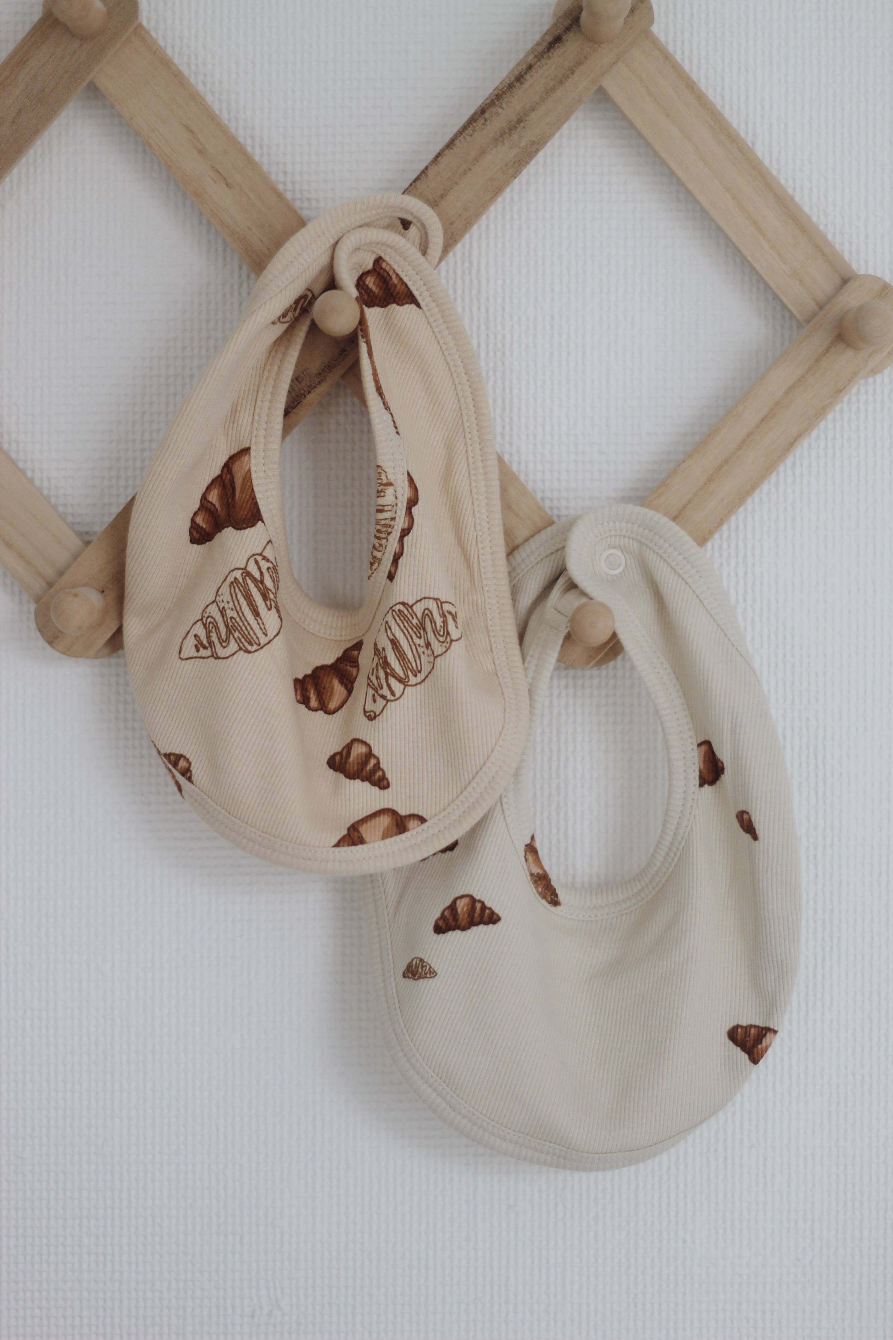 KUTTER bib, 2 pak - Croissant mini print